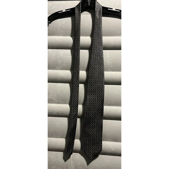 Eduardo Lugi 100% Silk Gray Dot Tie Made in Italy 61.5x3.5‎ - Picture 2 of 5
